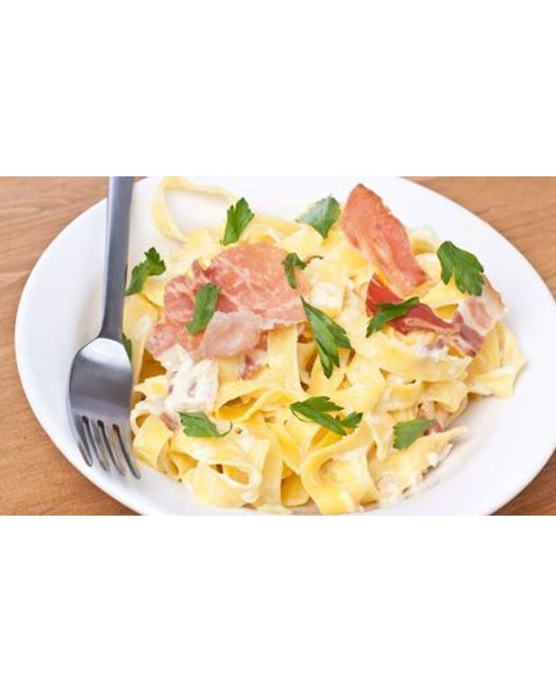 Pâtes au jambon cru pour 4 personnes Recettes Elle à Table
