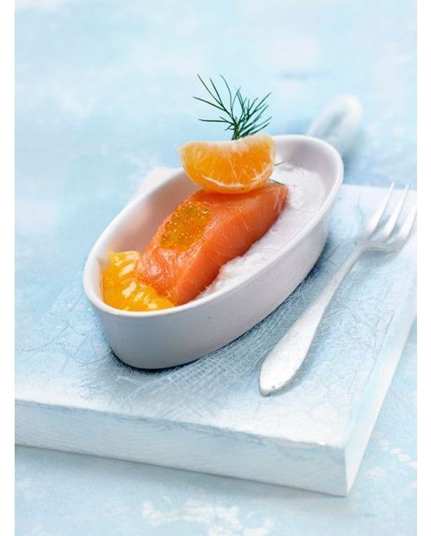 Pavé de saumon sur son lit de poireaux Recettes Elle à Table