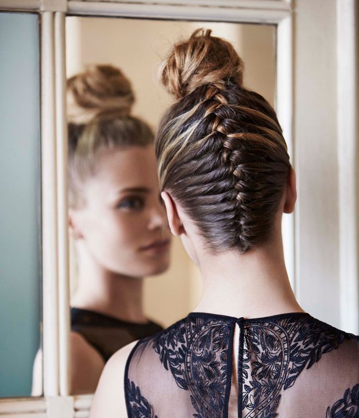 Le chignon tressé de Jean Louis David