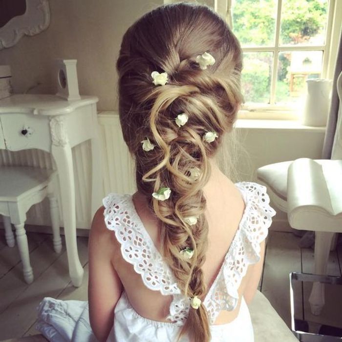 Coiffure petite fille communion