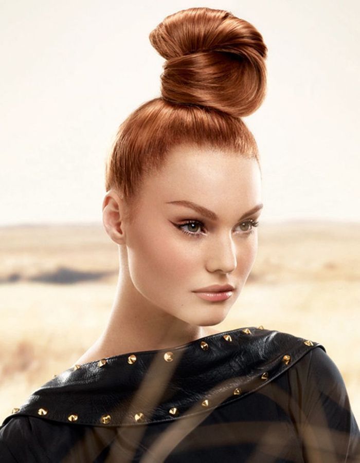 cheveux courts roux flamboyant