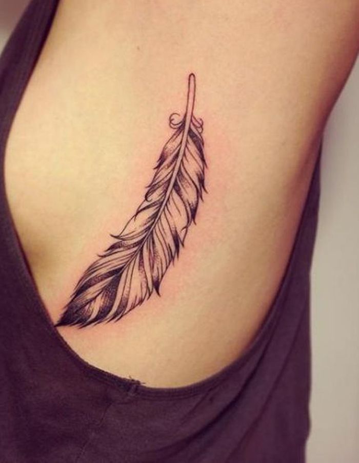 Tatouage plume qui tombe - Tatouage plume : la légereté ...