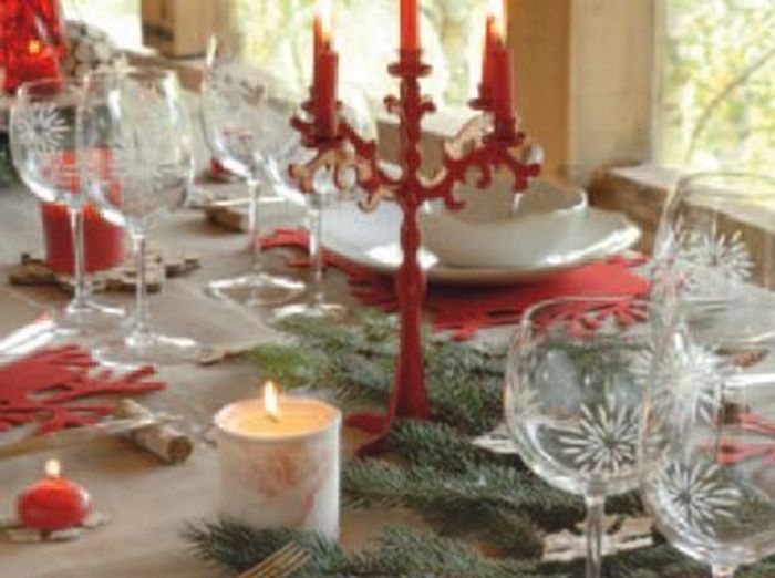 4 déco de table pour Noël - Elle Décoration