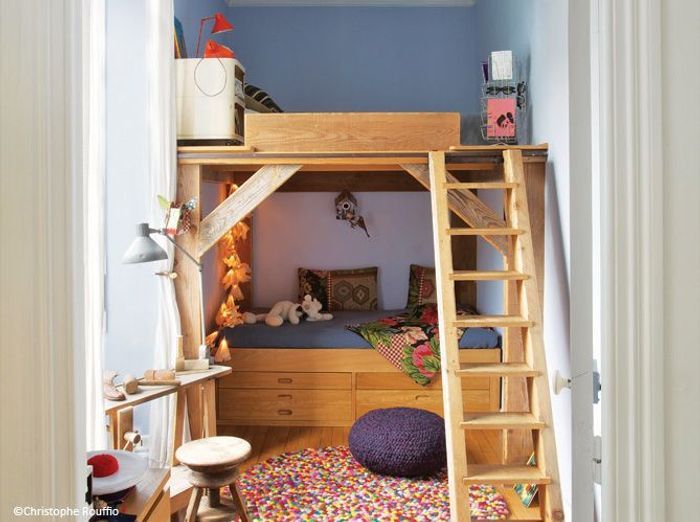 Chambre enfant : nos bonnes idées pour gagner de la place elle ... Idées Chambre Enfant