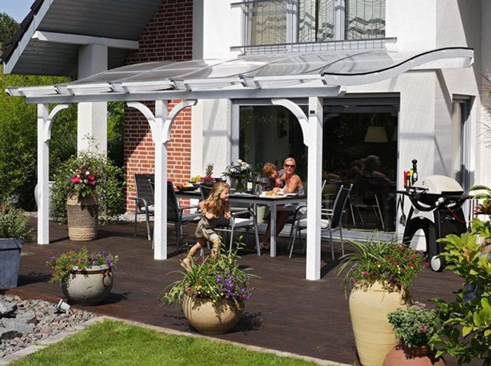 20 pergolas pour se protéger du soleil elle décoration Pergola alu castorama