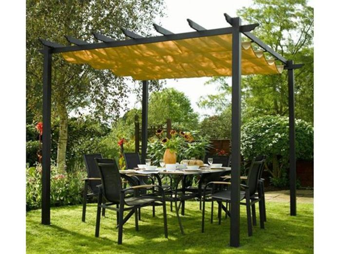 20 pergolas pour se protéger du soleil elle décoration Pergola alu castorama