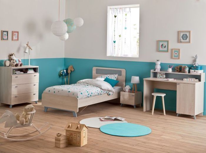 Chambres de garçon : 40 super idées déco elle décoration Turquoise bébé de Chambre idées