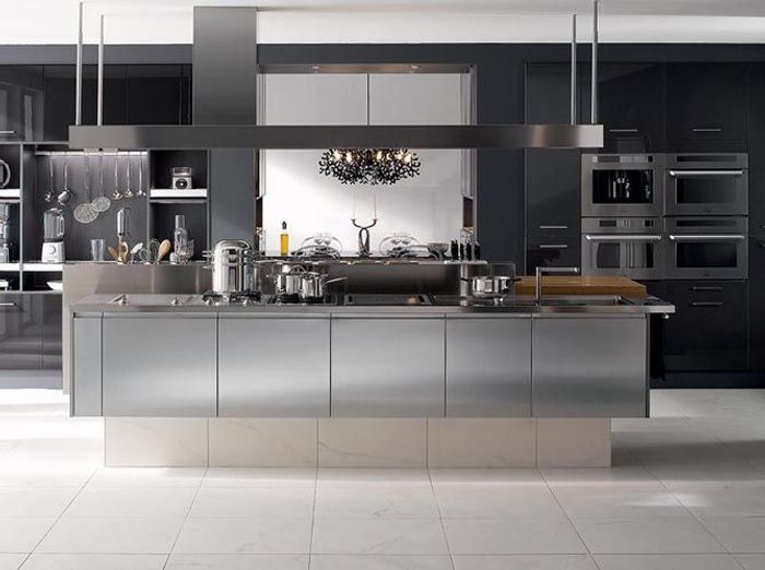 Craquez pour une cuisine grise elle décoration Cuisine contemporaine grise