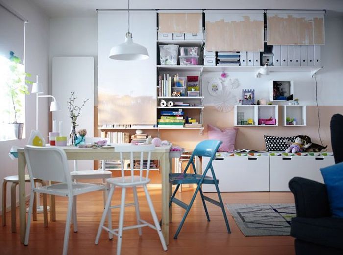 Studio : nos 30 idées de rangements bien pensés elle décoration Cuisine table idées Pratique de