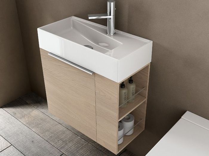 40 meubles pour une petite salle de bains elle décoration Meuble en rond de dessous de lavabo