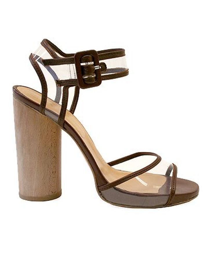 chaussure talon bois