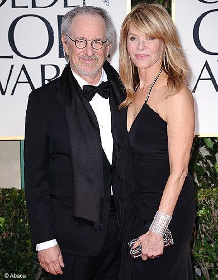 Steven Spielberg et sa femme - Jean Dujardin, star parmi les stars aux Golden Globes - Elle